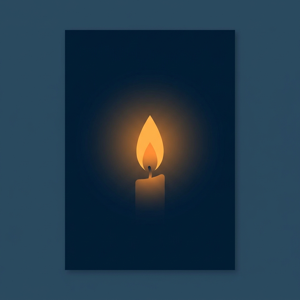 Burning candle